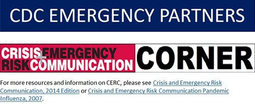 The logo of the CERC Corner on the Emergency Partners newsletter