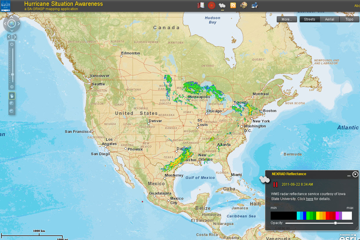 Interactive Tropical Storm Map Application