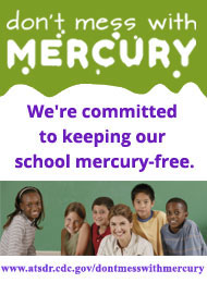 estamos comprometidos a mantener a nuestra escuela libre de mercurio