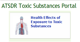 	screen shot of Toxic Substances Portal opening webpage
