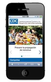 Sitio móvil de los CDC