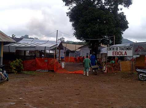 Photo of a treatment center of Ebola in Guinea