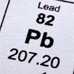 Photo: Periodic table of elements symbol for Lead, Pb