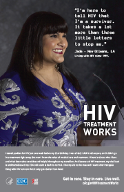 HIV Treatment Works poster thumbnail featuring Jada