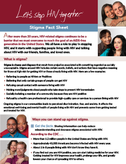 Stigma Fact Sheet