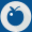 blue apple on a circle indicating foodborne diseases