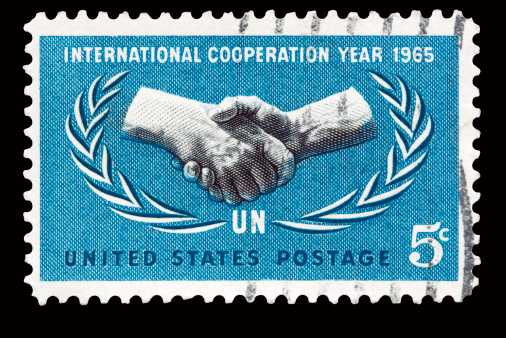 US stamp of 1965 UN Cooperation 
