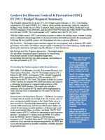 FY 2013 Budget Request Summary