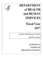FY 2017 CDC Congressional Justification