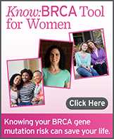 Know:BRCA tool for women: Knowing your BRCA gene mutation risk can save your life.
