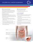 Colorectal Cancer Screening fact sheet