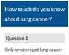 Lung cancer quiz