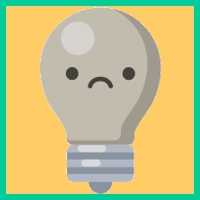 Image of a sad bulb