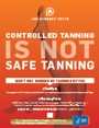 Controlled Tanning Is Not Safe Tanning poster