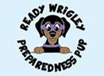 Ready Wrigley Preparedness Pup badge.