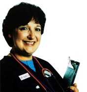 An a nurse holding a clipboard