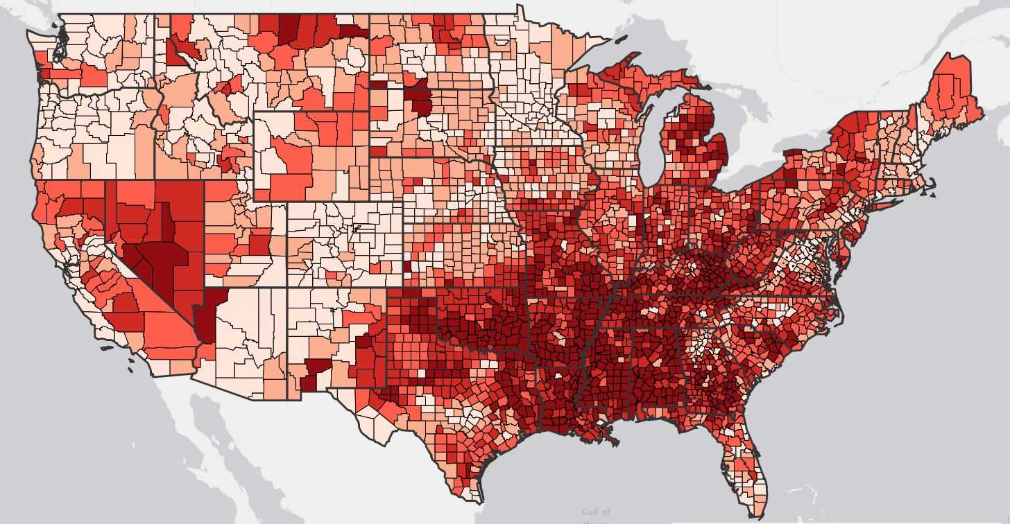 Maps of Heart Disease and Stroke