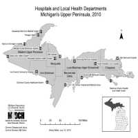 Hospitals and Local Health DepartmentsMichigan's Upper Peninsula, 2010