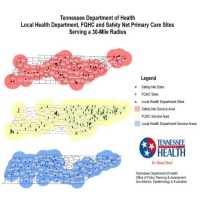 Local Health Department, FQHC and Safety Net Primary Care Sites, Tennessee Department of Health, Jan. 2010