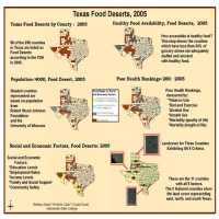 Food Deserts in Texas; 2005 and Social Impacts