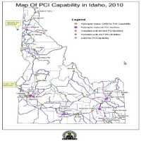 Map of PCI Capability in Idaho, 2010