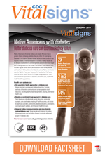 	CDC Vital Signs. Native Americans with Diabetes. Download Factsheet.