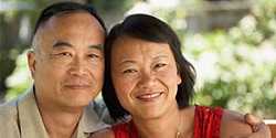 Older asian couple