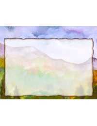 image of landscape watercolor stationery
