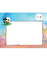 image of sky watercolor stationery