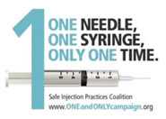 Safe injection practices logo