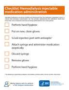 Hemodialysis Injection Safety: Medication Administration Checklist