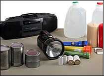 Photo of emergency supplies