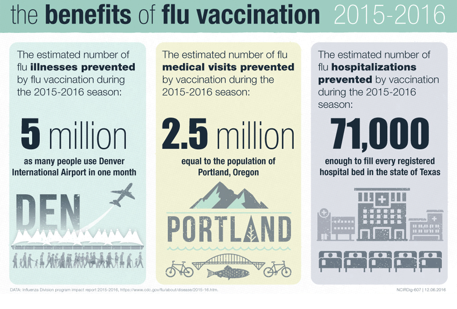 In this infographic, learn how flu vaccination during the 2015-2016 flu season benefitted the U.S. population.