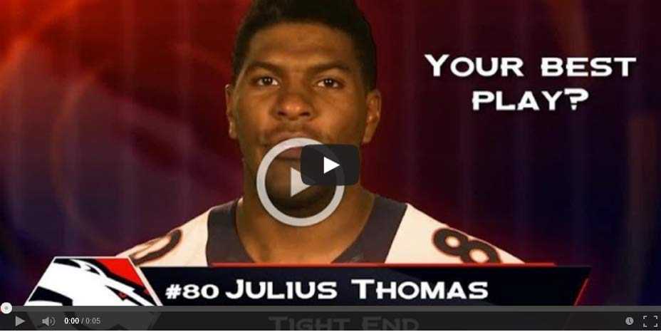 Spread the Word, Not the Flu: Julius Thomas 