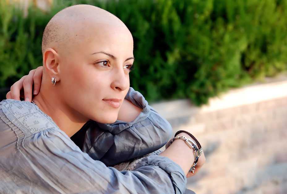 Woman going through chemo