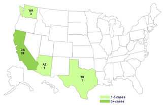 Final Case Count Map: Persons infected with the outbreak strain of E. coli O157:H7, by state