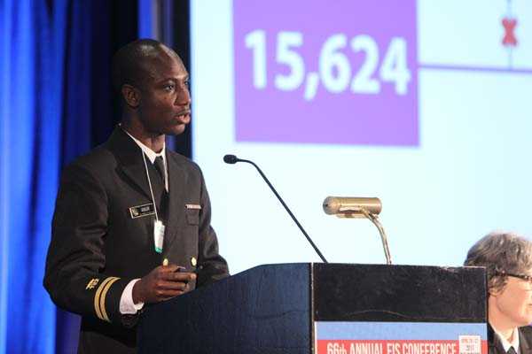 EIS officer, Francis Annor, presents findings