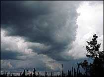 	Foto de una tormenta que se aproxima