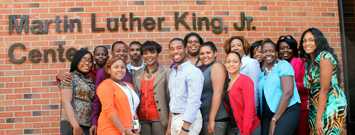 TMCF CDC Student Ambassadors enjoyed their visit to the Martin Luther King, Jr. Center for Nonviolent Social Change in Atlanta, Georgia. Their visit included a special meeting with Dr. Bernice King, the youngest daughter of the late Dr. Martin Luther King, Jr. and Coretta Scott King. Photo credit: Joshua McFadden 