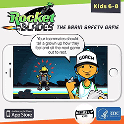 Download the Rocket Blades Brain Safety Game for kids 6-8.