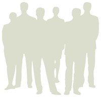 Graphic: Silhouette of male adults