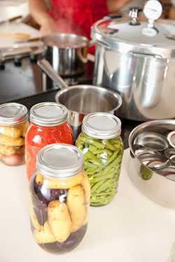 Pots, pans and canning jars