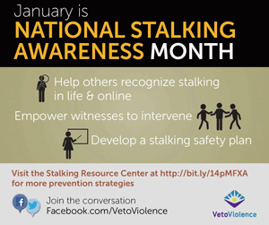 Infographic: January is National Stalking Awareness Month