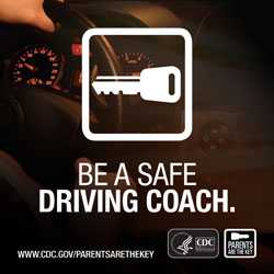 Graphic: Be a safe driving coach.