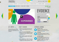 Screenshot from Understanding Evidence website