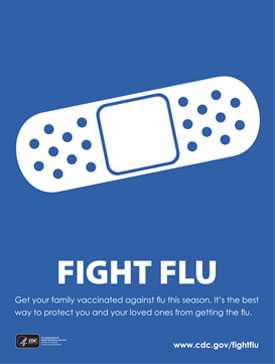 Afiche de Combata la influenza