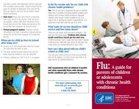 Directrices sobre la influenza para padres de niños u adolescentes con afecciones crónicas