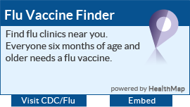 Flu Vaccine Locator. Find flu clinics near you. 