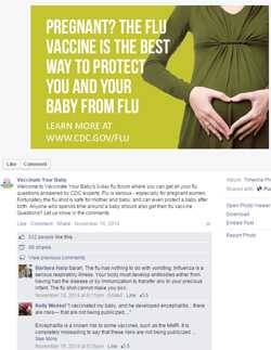 ¿Está embarazada? La vacuna contra la influenza es la mejor manera de protegerse y proteger a su bebé de esta enfermedad.