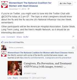 WomenHeart, la Coalición Nacional para mujeres con enfermedades cardiacas.